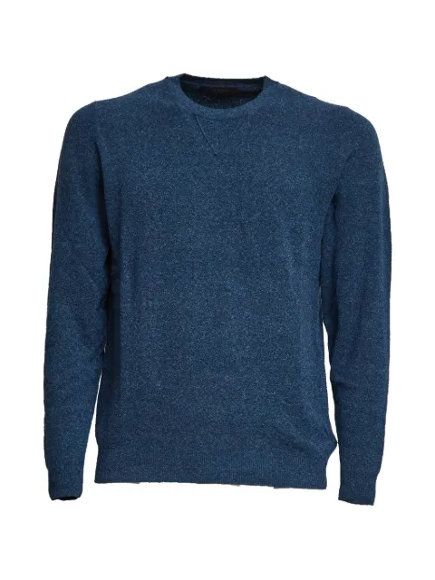 Zanone ribbed crew neck sweater Blue 812080ZQ308