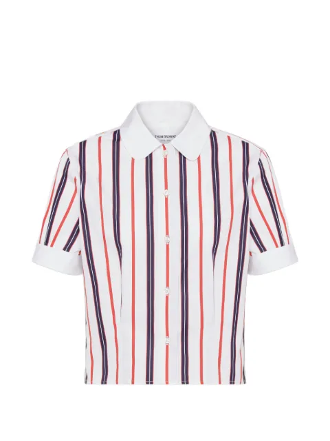 Thom Browne Repp striped poplin shirt White FLL176CF1152