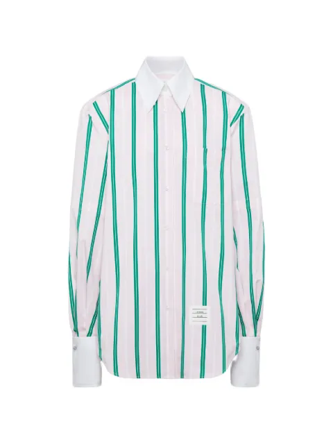 Thom Browne striped oversized shirt Pink FLR017CF1152