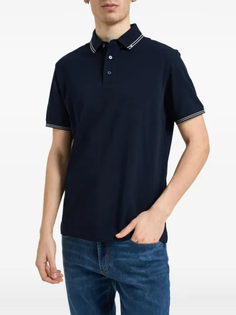 Emporio Armani striped-collar polo shirt Blue EM005842AF12955UB118