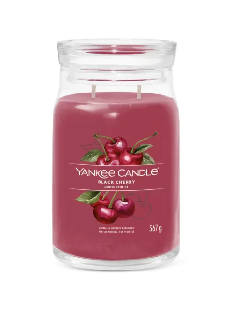 yankee candle cherry printed candle Pink 1701380E