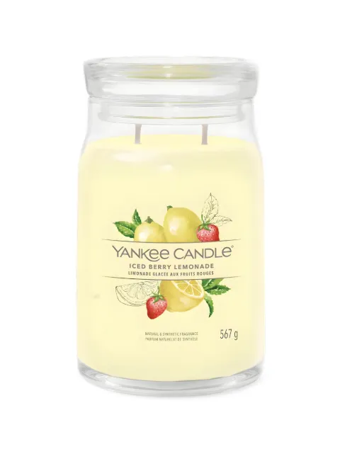 yankee candle large Iced Berry Lemonade candle Yellow 1629983E