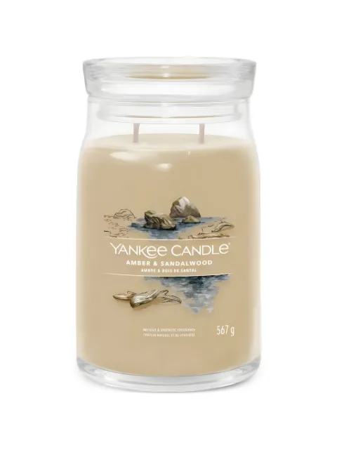 yankee candle large Amber and Sandalwood candle Brown 1629982E