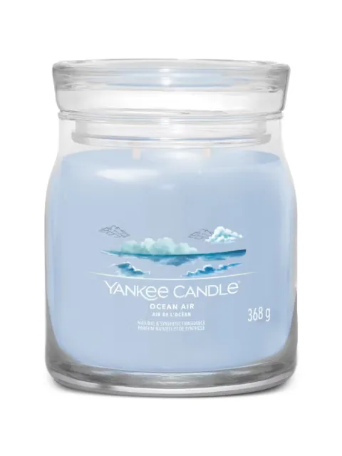 yankee candle medium Ocean Air candle Blue 1630018E