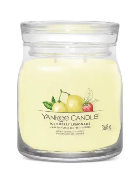 yankee candle medium Iced Berry Lemonade candle Yellow 1630017E