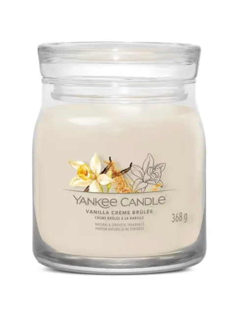 yankee candle medium Vanilla Crème Brûlée candle Brown 1630015E