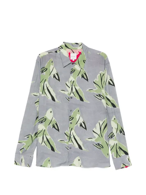 Paul Smith print buttoned shirt Grey M1R929ZV02999