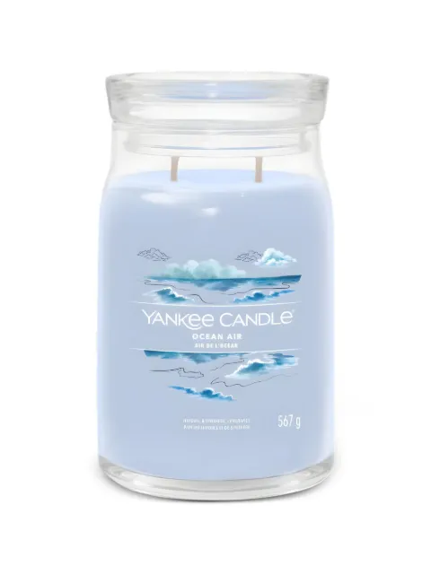 yankee candle large Ocean Air candle Blue 1629984E