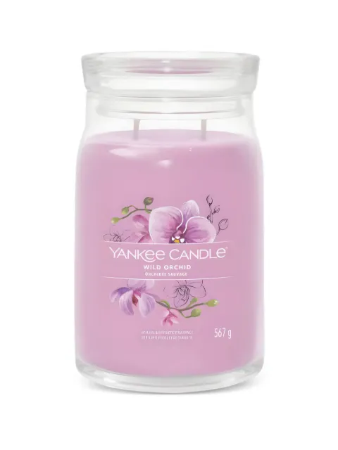 yankee candle large Wild Orchid candle Purple 1629979E