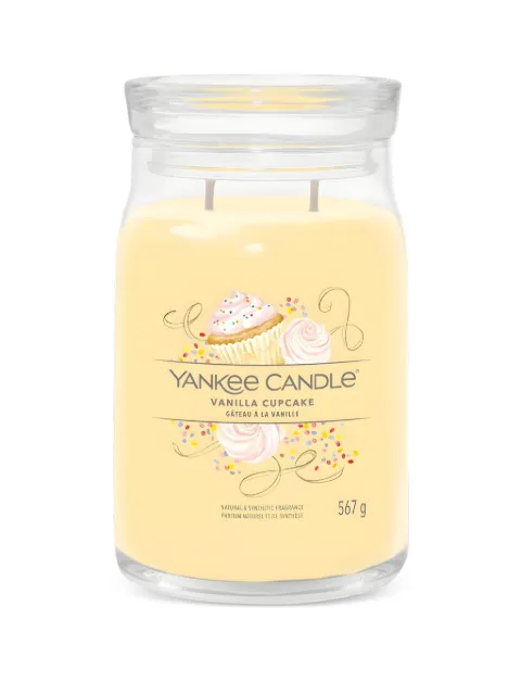 yankee candle large Vanilla Cupcake candle Yellow 1629969E