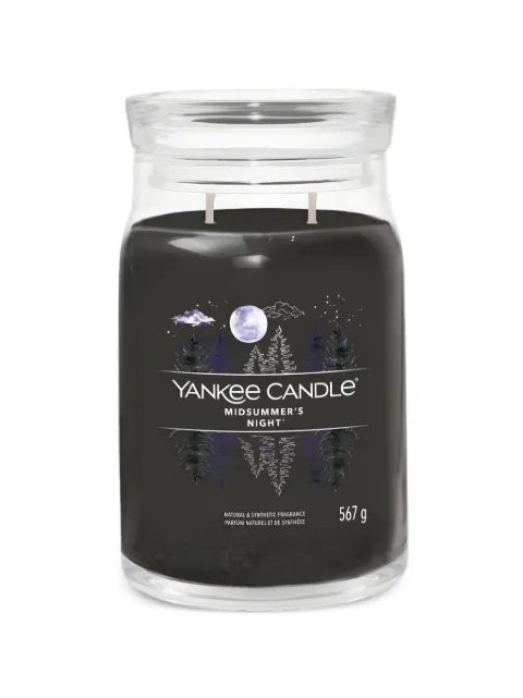 yankee candle large Midsummer's Night candle Black 1629968E