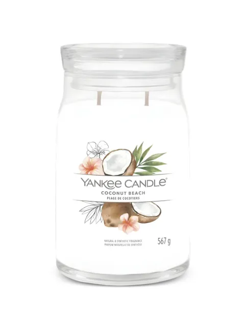 yankee candle large Coconut Beach candle White 1629967E