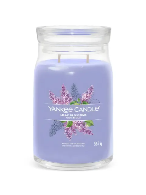yankee candle large Lilac Blossoms candle Purple 1629963E