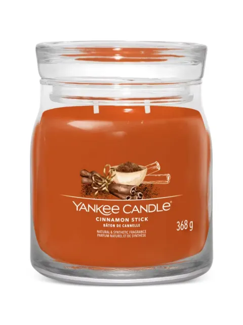 yankee candle medium Cinnamon Stick candle Orange 1701383E