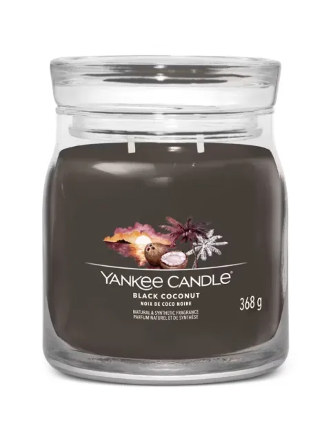 yankee candle medium Black Coconu candle Black 1701382E
