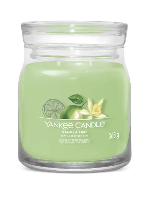 yankee candle medium Vanilla Lime candle Green 1630670E