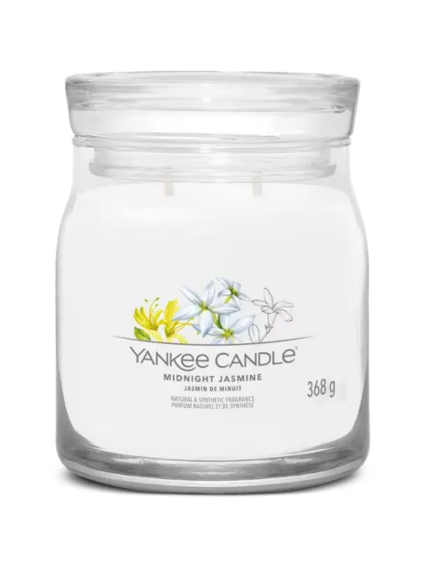 yankee candle medium Midnight Jasmine candle White 1630666E