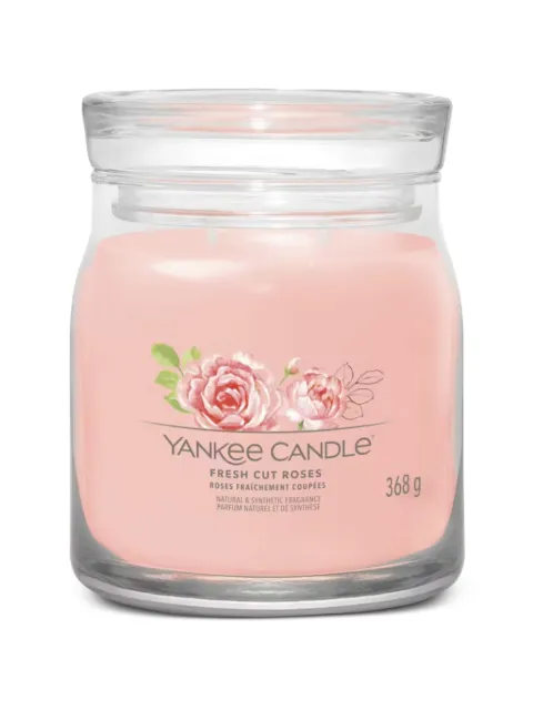 yankee candle medium Fresh Cut Roses candle Pink 1630660E