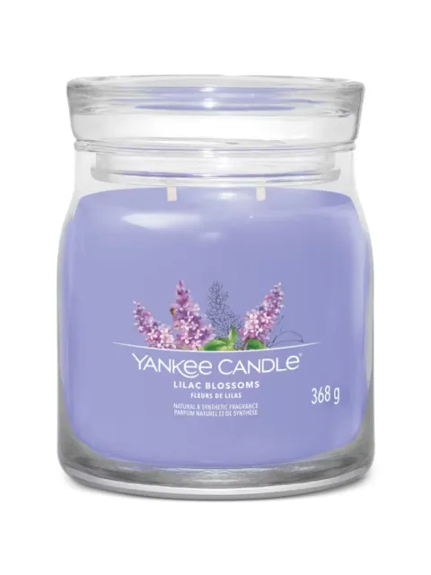 yankee candle medium Lilac Blossoms candle Purple 1629997E