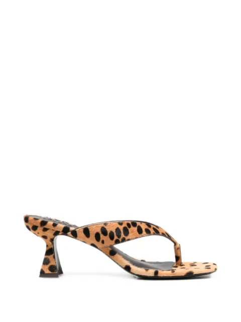 Cult Gaia Abi leopard-print sandals Neutrals SDMH1541HR3727