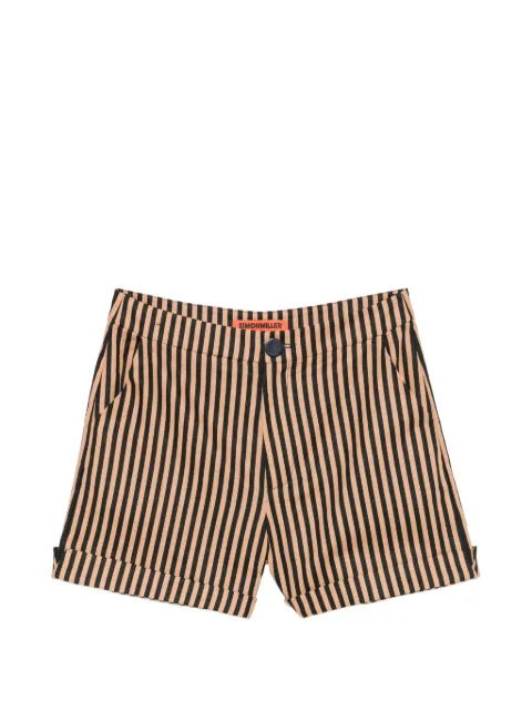 Simon Miller Como striped-pattern shorts Black W52163175