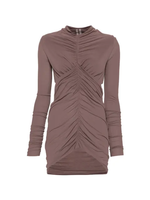 Rick Owens Sunpeel ruched cut-out top Brown RP02F5205JS