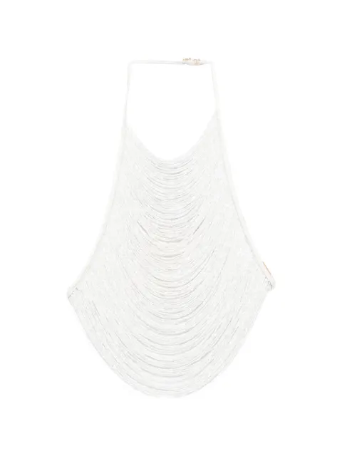 Cult Gaia Tanner sequin-embellished top White WVTP34766BD2244