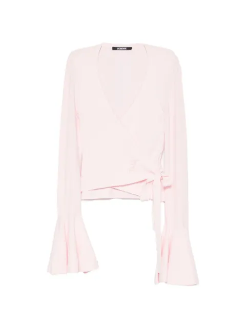 Jacquemus Paysan flared-sleeve sweater Pink CDW00829AK00303