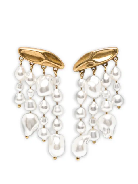 Cult Gaia pearl-drop earrings Gold JWER1310MT3339