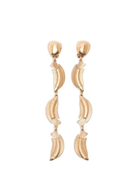 Cult Gaia Neemo Trio fish-pendant drop earrings Gold JWER2524MT3339