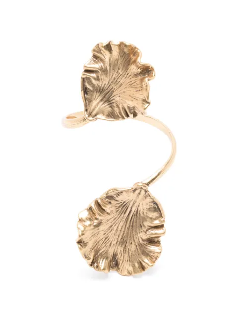 Cult Gaia Iris leaf-detail bracelet Gold JWBR1189MT3339