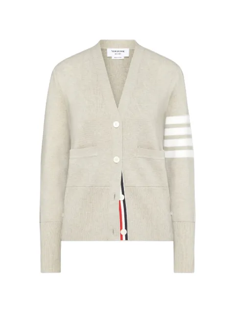 Thom Browne 4-bar V-neck cardigan Neutrals FKC207A00219