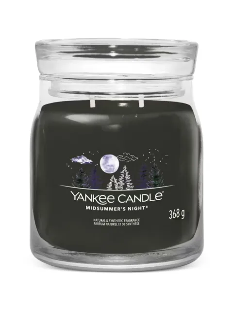 yankee candle medium Midsummer's Night candle Black 1630002E