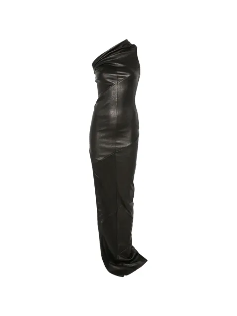 Rick Owens Athena one-shoulder maxi dress Black RP02F5526LSV