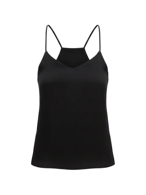 TWINSET satin top with thin shoulder straps Black 261TP2492