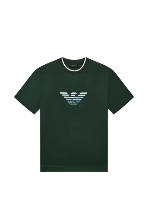 Emporio Armani logo round-neck T-shirt Green EM005271AF10017U7263