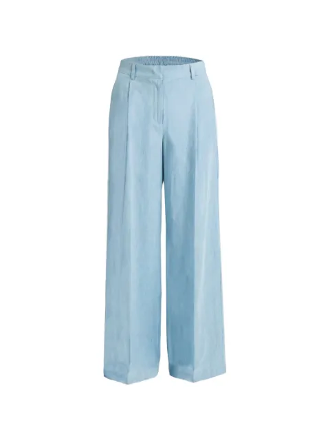 TWINSET Palazzo trousers with pleats Blue 261TF2080