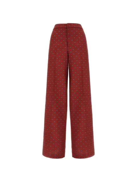 ETRO button detail pleated trousers Red WREA0051TJB35