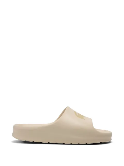 Lacoste Serve 2.0 logo-print slides Neutrals 750CMA0024WN8