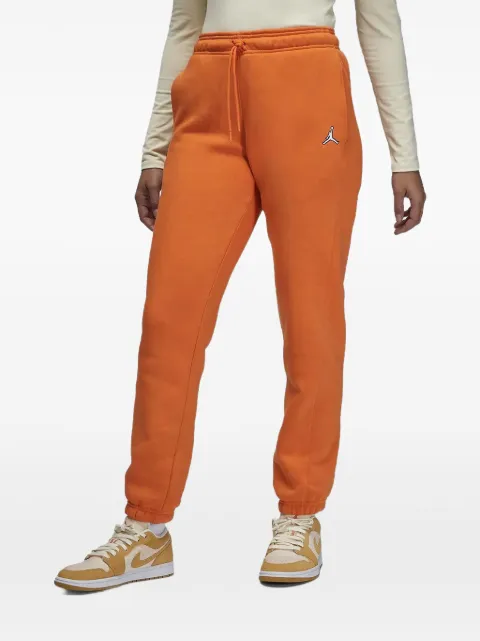 Jordan logo-embroidered fleece trousers Orange DQ4478847