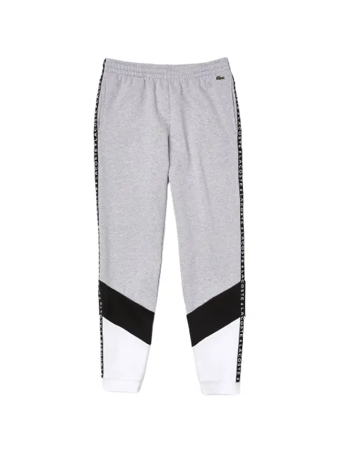 Lacoste signature striped colourblock fleece track pants Grey XH7066