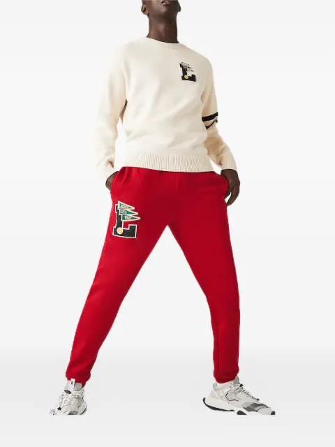 Lacoste patch-embellishment track pants Red XH7442515SX