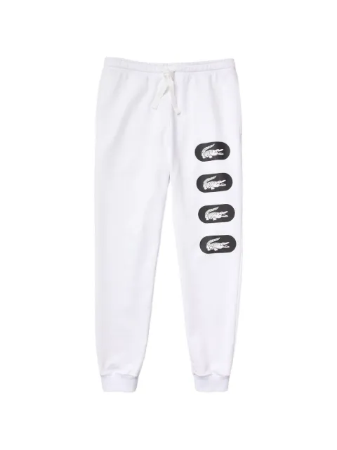Lacoste crocodile-print track pants White XH7063