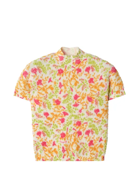 Burberry floral cotton-blend top White 8123177