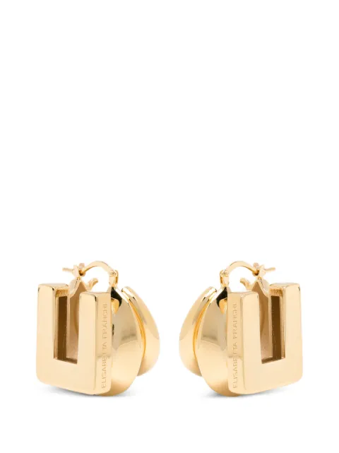 Elisabetta Franchi logo-detail earrings Gold OR05B61E2