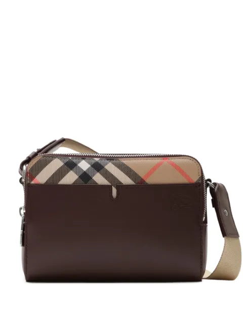 Burberry Pop Check crossbody bag Brown 8123528