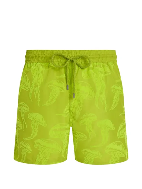 Vilebrequin jellyfish-print swim shorts Green MAHED313