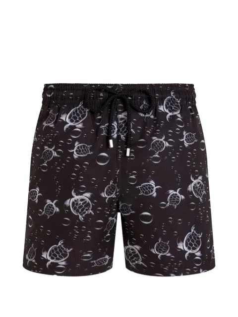 Vilebrequin turtle-print drawstring shorts Black MAHEJ311