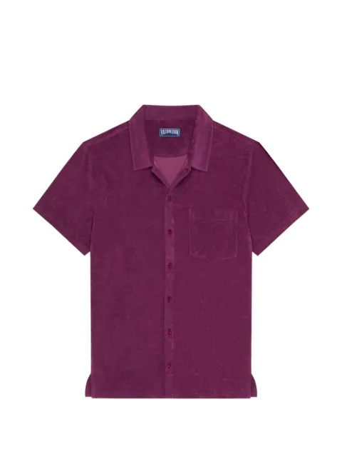Vilebrequin turtle-embroidered shirt Purple HARAQ100