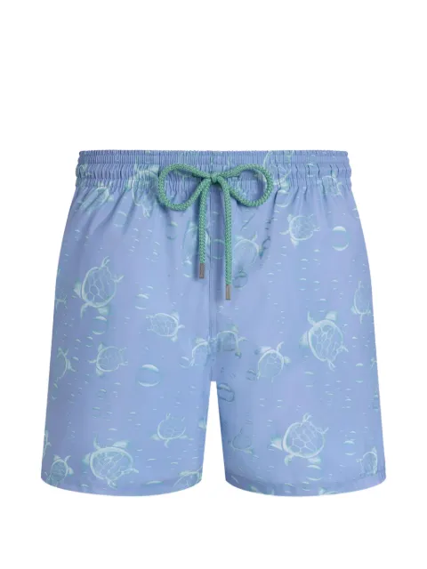 Vilebrequin turtle-print drawstring swim shorts Blue MAHEJ711